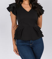 Ruffle Sleeve Top - EvrySeason