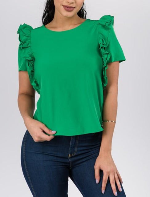 Ruffle Sleeve Top - EvrySeason