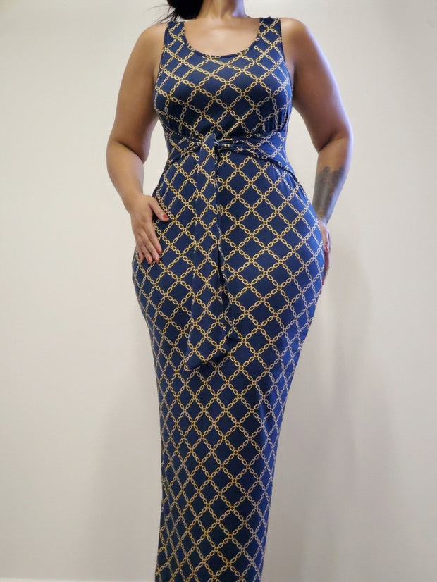 A XL PLUS Size SLEEVELESS TIE FRONT DRESS - EvrySeason