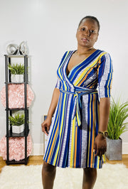 Blue Stripes Dress - EvrySeason